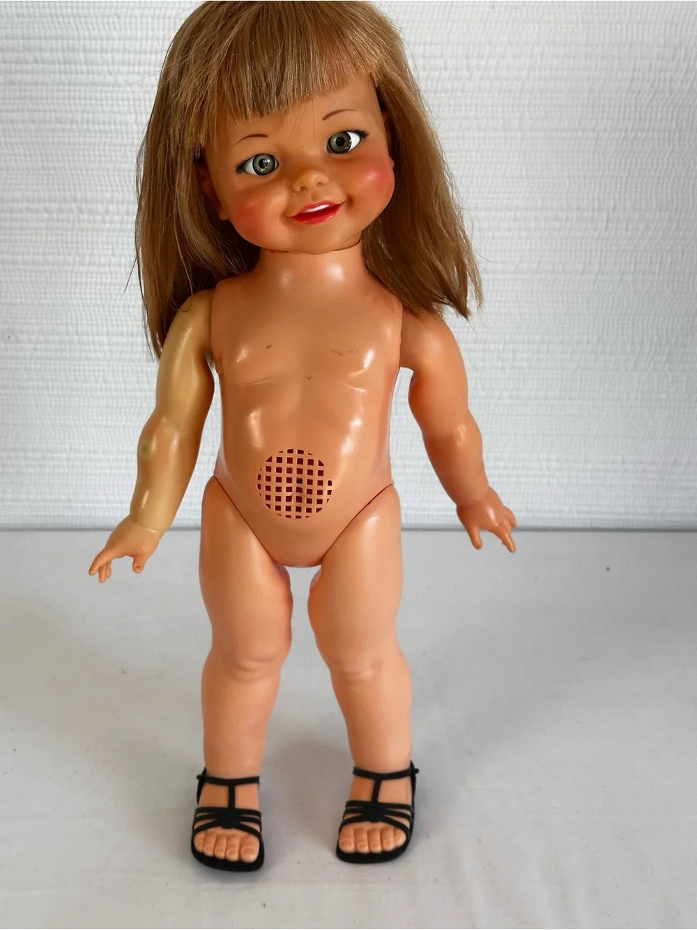 Vintage Ideal Giggles Doll 1960s Mod Retro 18” Doll Original Outfit Box READ